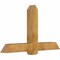 Ekena Millwork Eugene Rough Sawn Timber Gable Bracket, Western Red Cedar, 60"W x 35"H x 6"D x 6"F, 14/12 Pitch GBW060X35X0606EUG00RWR - alternate 5